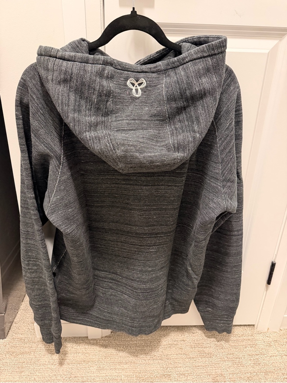 TNA Charcoal Gray Hooded Pullover Sweatshirt